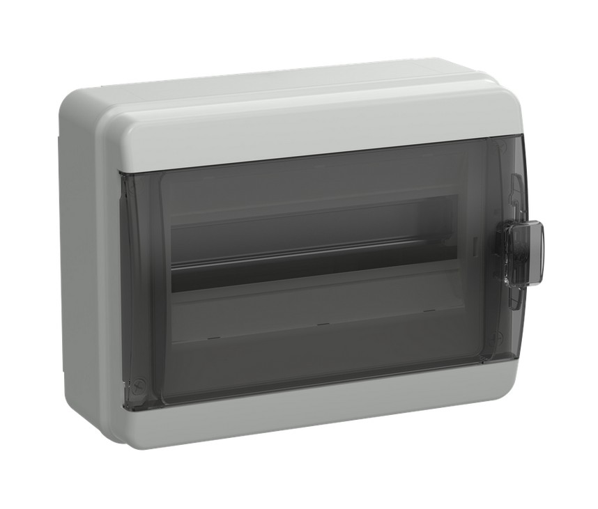 TEKFOR КМПн-12 IP65 черная прозрачная дверь IEK