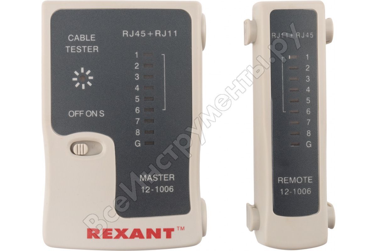 Тестер кабеля RJ-45+RJ-11 468 REXANT