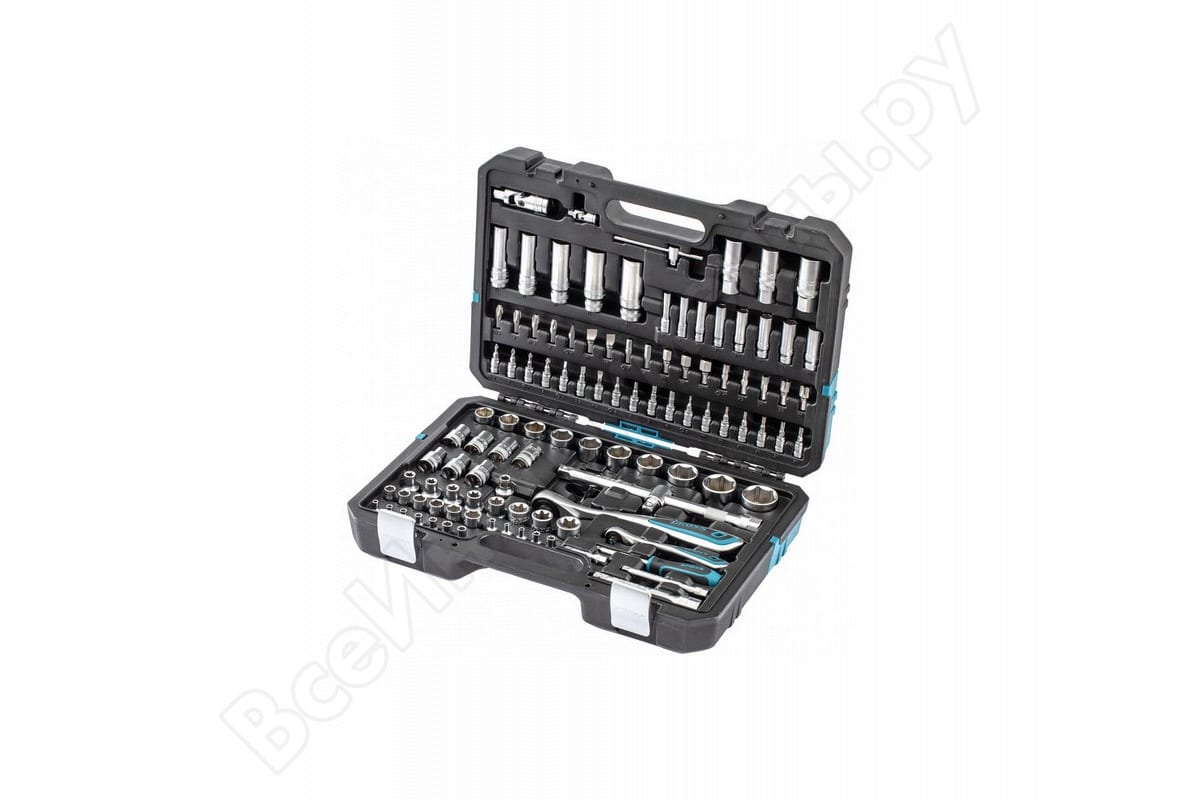 Набор инструментов 109 предметов, 120 зубьев, CrV 1/4, 1/2"// Gross