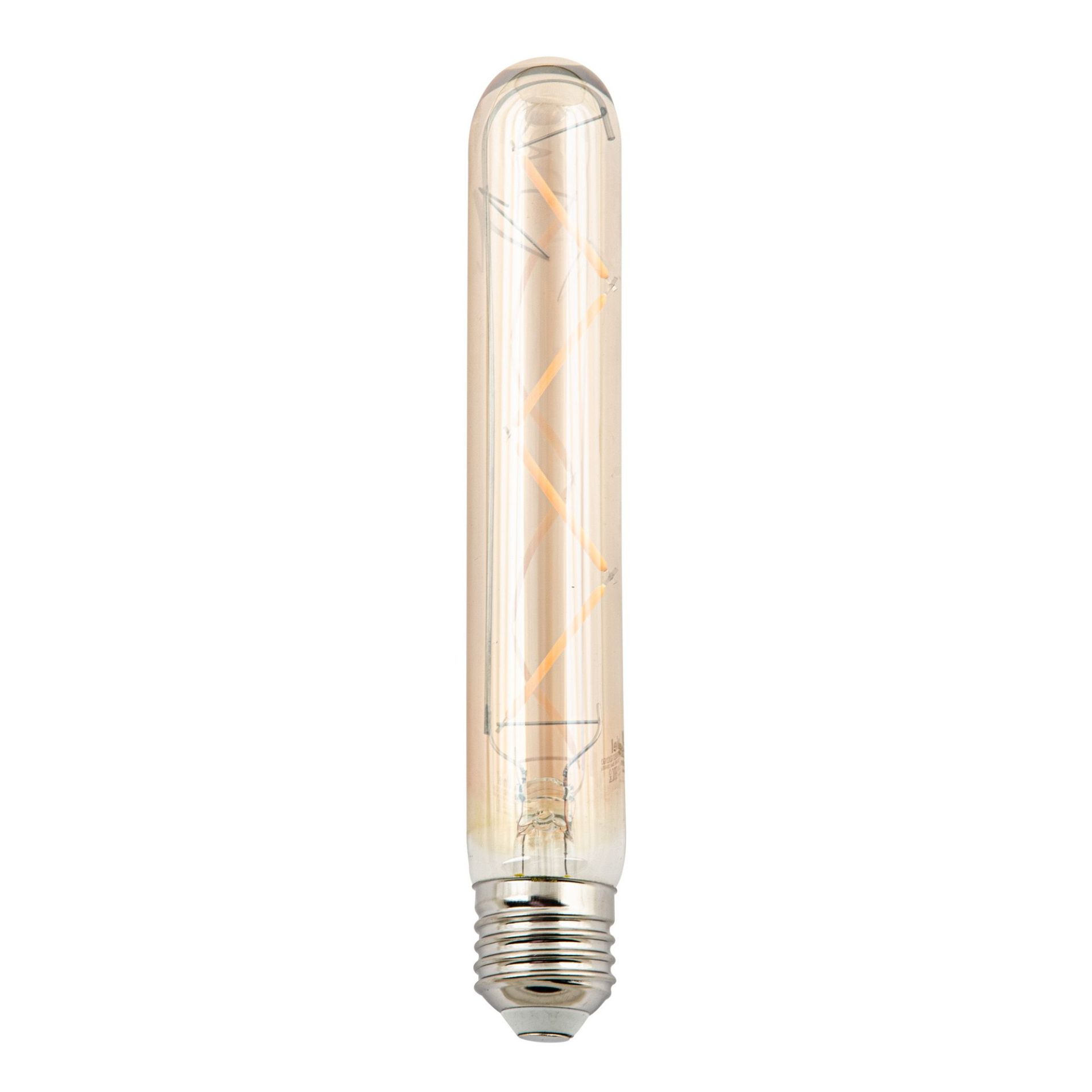 Лампа LED Vintage.4W-E27Форма цилиндр.Янтарная колба.