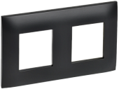 SKANDY Рамка 2-местная SK-F02Bl черный IEK