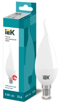 Лампа светодиодная CB35 свеча на ветру 7Вт 230В 3000К E14 IEK