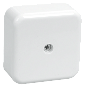 Коробка КМ41206-01 распаячная для о/п 50х50х20 мм белая (4 клеммы 3мм2) IEK