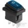 Выключатель клавишный 250V 6А (3с) ON-OFF синий с подсветкой Mini ВЛАГОЗАЩИТА REXANT
