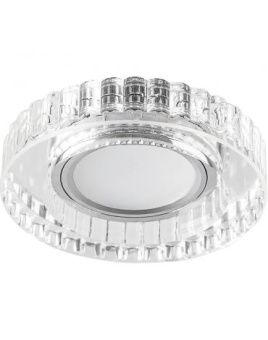 Светильник потолочный встраиваемый со свет. подсв. 15LED*2835 SMD 4000K, MR16 50W G5.3, CD985