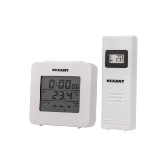 Термометр электронный с часами и беспроводным датчиком