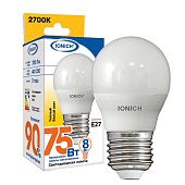 Лампа светодиодная ILED-SMD2835-G45- 8-720-230-2.7-E27 IONICH
