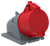 Розетка стационарная ССИ-125 32А-6ч/200/346-240/415В 3Р+РЕ+N IP44 MAGNUM ИЭК