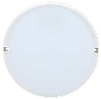 Светильник светодиодный ДПО 2014Д 12Вт IP54 6500К дежурный режим круг белый с акустическим датчиком