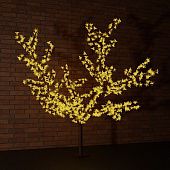 Дерево светодиодное "Сакура" высота 1,5м,крона 1,8м, жёлтые диоды, Neon-Night