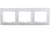 Рамка 3-х местн. горизонт., Севиль, белая, UNIVersal
