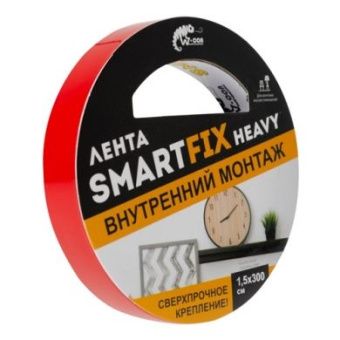 Сверхсильная монтажная лента W-con SmartFix HEAVY, 1,5*300см, прозрачная/10