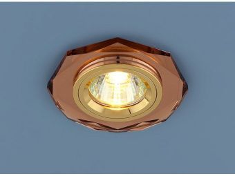 Светильник 8020/2 MR16 коричневый/золотой (Brown/GD) Elektrostandard