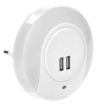 Светильник-ночник LED 001 круг с USB и датчиком освещенности 220В LIGHTING IEK