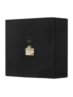 LETO Розетка компьютерная RJ45 откр.уст. чёрный бархат