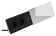 Розетка выдвижная Luazon 10А, 2 розетки,2*USB 2A в стол горизонтальная серебристая,провод 1,8м