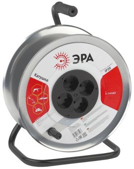 Катушка металлическая с заземлением 4гн ЭРА K-M-4z 16 А Россия