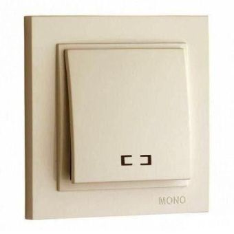 Despına Выкл. 1 кл. с подсв. Кремовый