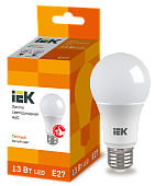 Лампа светодиодная A60 шар 13Вт 230В 3000К E27 IEK