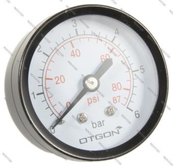 Манометр горизонтальный нр 1/4"х 6 бар (50мм) OTGON