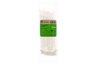 Стяжки нейлоновые КСС 4*200 (б) (100шт.) (Fortisflex)