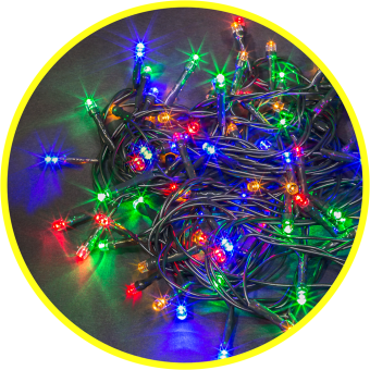 Гирлянда Navigator 61 822 NGF-S01-100RGBY-10-9.5m-230-C8-BL-IP44 (мульти)