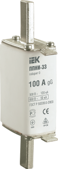 Плавкая вставка предохранителя ППНИ-33 габарит 0 100А IEK