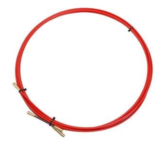 Протяжка кабельная, стеклопруток, d=3.5мм, 10м, красная