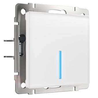 Сенсорный выключатель одноклавишный с функцией Wi-Fi (белый) WERKEL