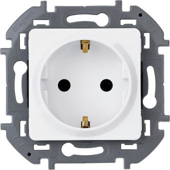 Legrand INSPIRIA Белый Розетка 2К+З - немецкий стандарт - 16 А - 250 В 