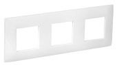 SKANDY Рамка 3-местная SK-F03W арктический белый IEK