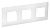 SKANDY Рамка 3-местная SK-F03W арктический белый IEK