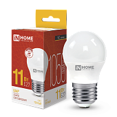 Лампа светодиодная LED-ШАР-VC 11Вт 230В Е27 3000К 1050Лм IN HOME