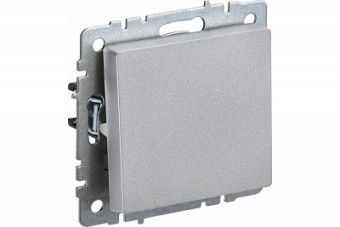 BRITE Выключатель 1-кл 10А ВС10-1-0-БрА алюминий IEK