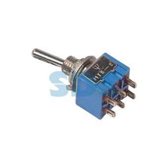 Тумблер 250V 3А (6c) ON-OFF-ON двухполюсный Micro REXANT