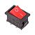 Выключатель клавишный 220В 6А (2с) ON-OFF красный Mini (RWB-201,SC-768)
