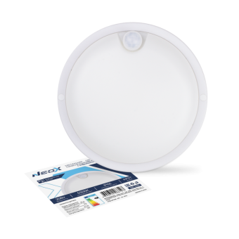 Светильник LED СПП ИД-2065-КРУГ 20Вт 6500К 1800Лм с инфракрасн датчиком IP65 155мм NEOX 