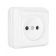 Розетка 1-м о/у Олимп 16А белая