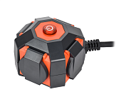 Удлинитель на магните У04В 4 места с защитными крышками IP44 с заземлением 2P+PE 5 метров КГ 3х1,5мм