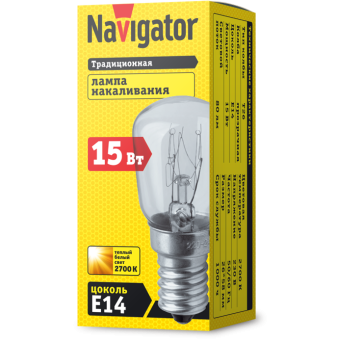 Лампа для духовых шкафов 15Вт Е14 Navigator