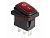 Выключатель клавишный 250V 6А (3с) ON-OFF красный с подсветкой Mini ВЛАГОЗАЩИТА REXANT