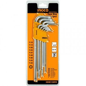 Набор шестигранных ключей Torx INGCO HHK13092 INDUSTRIAL