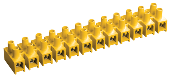 Зажим винтовой ЗВИ-5 н/г 1,5-4,0мм2 желтые (2 шт/блистер) ИЭК