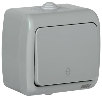 Выключатель одноклавишный для открытой установки 10А IP54 AQUATIC IEK