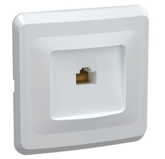 Розетка RJ45 кат.5е РК10-ВБ белый ВЕГА IEK