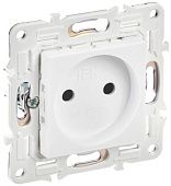SKANDY Розетка без заземл. без защ.шторок 10А SK-R02W арктический белый IEK