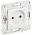 SKANDY Розетка без заземл. без защ.шторок 10А SK-R02W арктический белый IEK