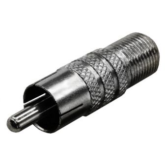 Переход гнездо F - штекер RCA (07-091-B)