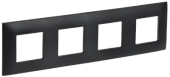 SKANDY Рамка 4-местная SK-F04Bl черный IEK