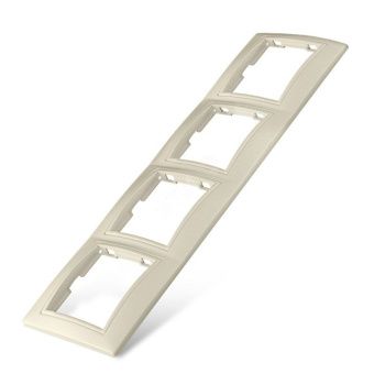 Рамка 4-х местн. горизонт., Севиль, слоновая кость, UNIVersal